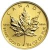 Złota moneta inwestycyjna - obiegowy Liść Kanadyjski 1/4 oz rewers