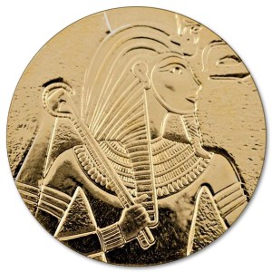 Złota moneta Tutanchamon 1 oz rewers