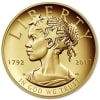 Złota moneta Lady Liberty 1oz rewers