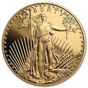 Złota moneta Orzeł Amerykański 1/2 oz rewers