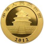 Złota moneta lokacyjna Chińska Panda 1 oz awers