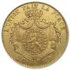 Złota moneta lokacyjna 20 Franków Belgia awers