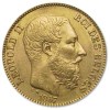 Złota moneta lokacyjna 20 Franków Belgia rewers