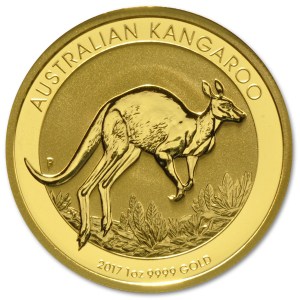 Złota moneta Australijski Kangur 1 oz rewers