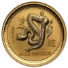 Złota moneta Australijski Lunar I Rok Węża 1/4 oz rewers