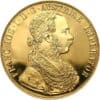 Złota moneta 4 Dukaty Austriackie - Czworak rewers
