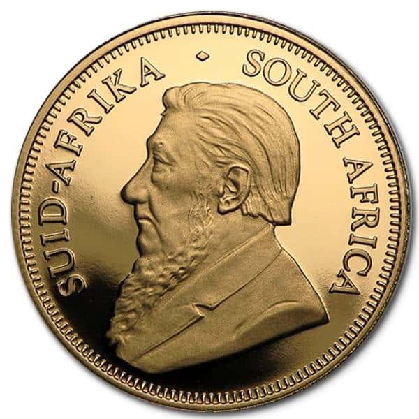 Złota moneta Krugerrand 1/2 oz rewers