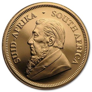 Złota moneta inwestycyjna Krugerrand 1/4 oz rewers
