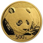 Złota moneta lokacyjna Chińska Panda 30g rewers