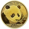 Złota moneta Chińska Panda 15g rewers