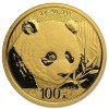 Złota moneta lokacyjna Chińska Panda 8g rewers