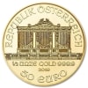 Złota moneta Filharmonicy Wiedeńscy 1/2 oz awers
