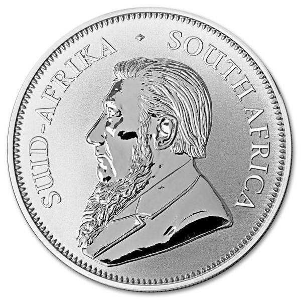 Srebrna moneta Krugerrand 1 oz rewers