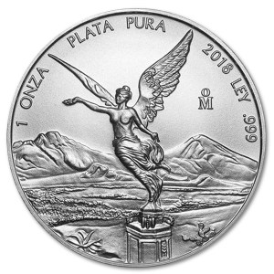 Srebrna moneta Meksyk Libertad 1 oz rewers