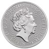Platynowa moneta Bestie Królowej Szkocki Jednorożec 1oz awers