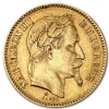 Złota moneta lokacyjna 20 Franków Napoleon rewers