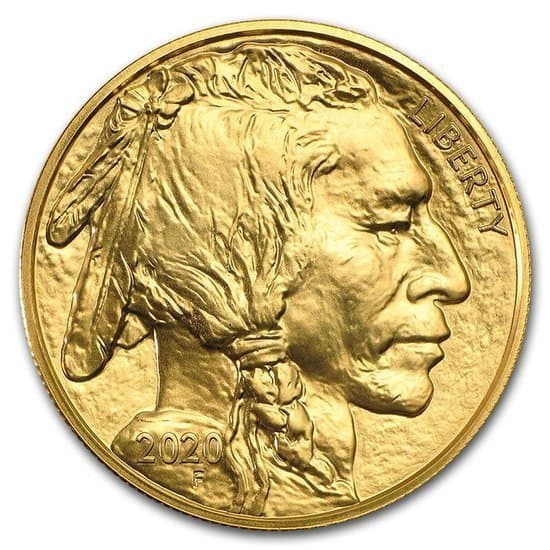 Złota moneta Amerykański Bizon 1 oz rewers