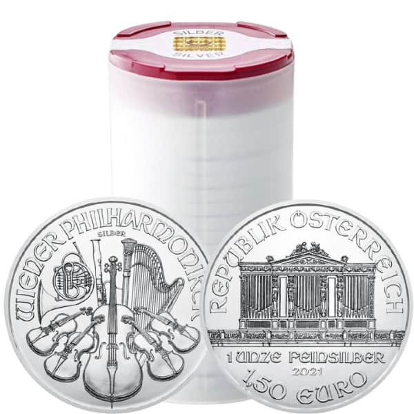 Zestaw 20 srebrnych monet Wiedeńscy Filharmonicy 1 oz