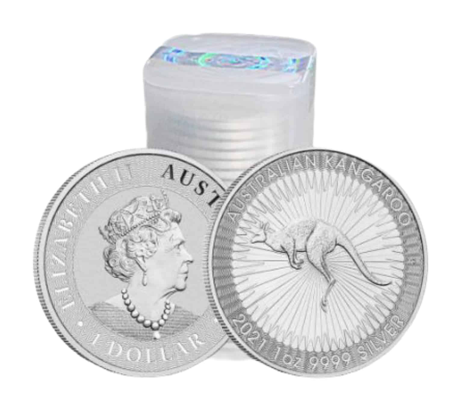 Zestaw 25 srebrnych monet Australijski Kangur 1 oz