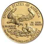 Złota moneta Orzeł Amerykański 1/4 oz rewers