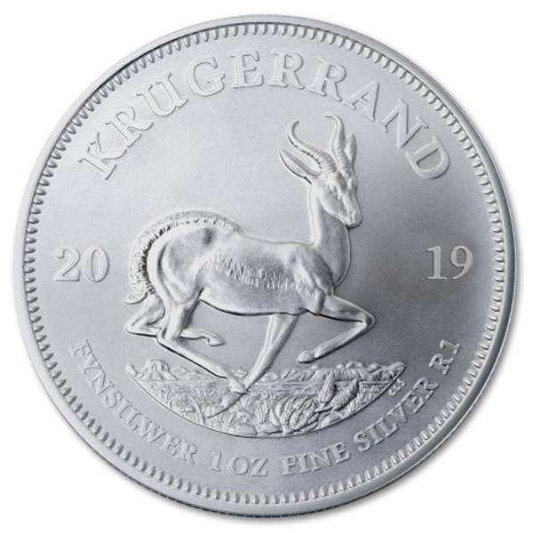 Srebrna moneta Krugerrand 1oz rewers