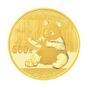 Złota moneta Chińska Panda 30g rewers