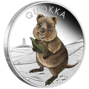 Srebrna moneta PROOF Quokka 1oz rewers