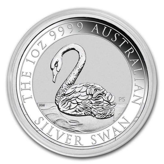 Srebrna moneta Łabędź Australijski 1 oz rewers