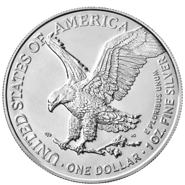 Srebrna moneta American Eagle nowa edycja 2021 rewers