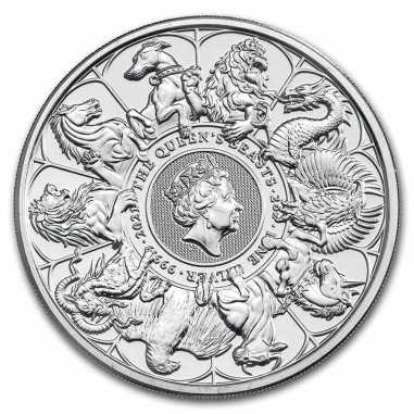 Srebrna moneta Bestie Królowej: Completer 2 oz rewers