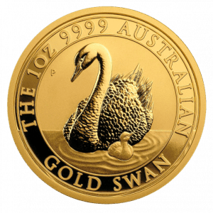 Złota moneta Łabędź Australijski 1 oz rewers