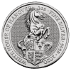 Srebrna moneta Bestie Królowej Biały Koń Hanoweru 2 oz rewers