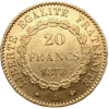 Złota moneta historyczna 20 franków francuskich "Anioł" awers