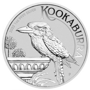 Srebrna moneta Kookaburra 1 oz 2022 rewers