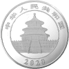 Srebrna moneta China Panda 2020 awers