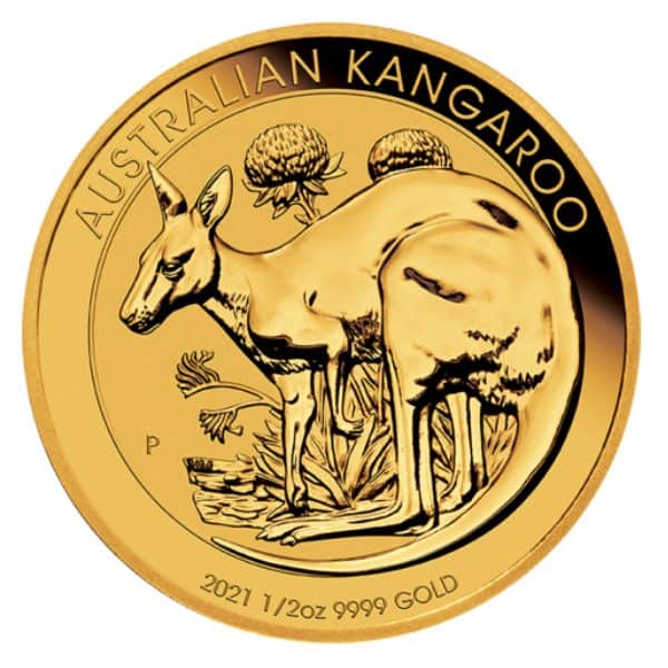 Złota moneta Australijski Kangur rewers