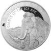 Srebrna moneta Giganci Epoki Lodowcowej Mamut Włochaty 1 kg rewers