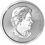 Srebrna moneta Kanadyjski Liść Klonowy 10oz 2021 awers
