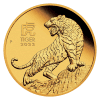 Złota moneta Lunar III Rok Tygrysa 1/4 oz 2022 rewers