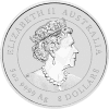 Srebrna moneta Lunar III Rok Tygrysa 5 oz 2022 awers