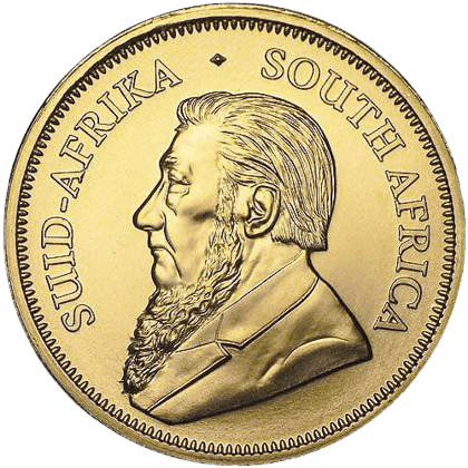 Złota moneta Krugerrand 1/10 oz 2021 rewers
