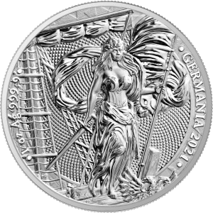 Srebrna moneta Germania 1 oz 2021 rewers