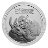 Srebrna moneta Shrek 1 oz 2021 rewers