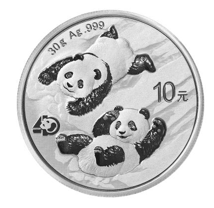 Srebrna moneta Chińska Panda 30g 2022 rewers