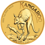 Złota moneta Australijski Kangur 1 oz 2022 rewers