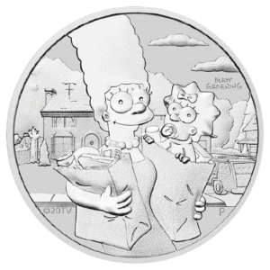 Srebrna moneta The Simpsons Margie & Maggie 1 oz 2021 rewers