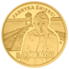 Złota moneta 65. rocznica oswobodzenia KL Auschwitz-Birkenau 100 zł 2010 NBP rewers