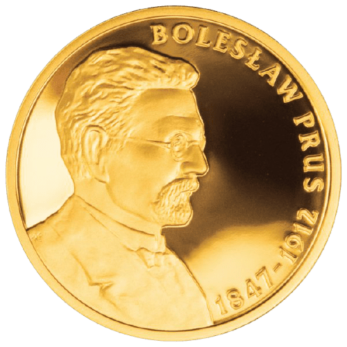 Złota moneta Bolesław Prus 200 zł 2012 NBP rewers