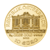 Złota moneta Wiedeńscy Filharmonicy 1/10 oz 2022 awers