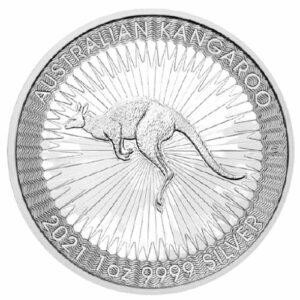Srebrna moneta Australijski Kangur 1 oz 2021 rewers